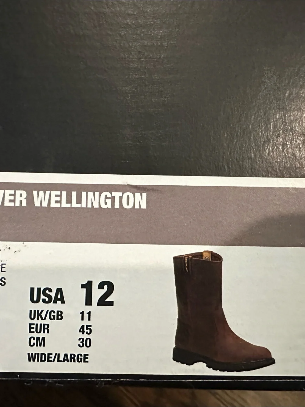 Caterpillar Men's Brown Leather Work Pull-On Boots